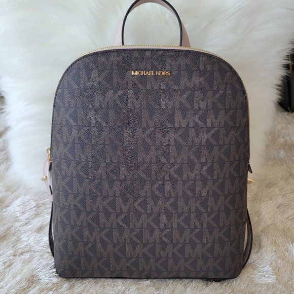 Michael Kors MK Logo Backpack Casual Brown main image 6